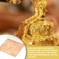 thumbnail image 4 of Uxcell 25 Pcs Hojas de Hoja de Oro Variegadas 5.5" x 5.5" Hojas de Imitación de Oro para Artesanías, Marcos de Fotos, Uñas y Decoración de Artes DIY, Rayas Marrón, Flor de Cobre en Flor, 4 of 6