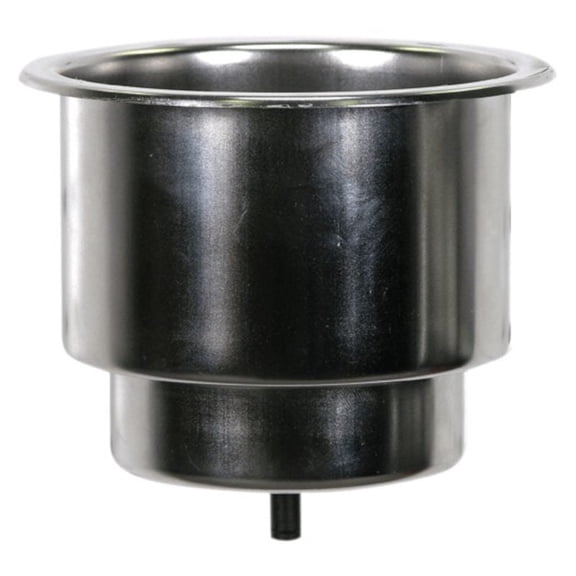 Whitecap S-3511 Cup Holder, Stainless Steel with Drain