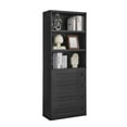 thumbnail image 2 of Bookcase and Bookshelves with 4 Drawers,Tall Storage Bookcase with 3 Shelves,72.1" H Office Storage Bookshelf for Home Office and Living Room,Wood Storage Bookshelves,Black, 2 of 11