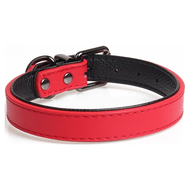 Juego de collar para mascotas Collar ajustable de cuero para cuello de perro pequeño mediano grande