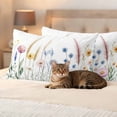 thumbnail image 3 of Pack of 2 Outdoor Pillow Covers 20x12 Inch Waterproof Spring Floral Throw Pillow Covers,Decorative Couch Pillow Case Sham Vintage Summer Flower Botanical Pillowcases Cushion Covers for Patio Garden, 3 of 8
