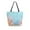 Colorful Starfish and Seashells, variant on Open Top Canvas Tote Bag with Zipper Reusable Shopping Bag 13.5x15" Roomy Carryall Seashells and Bows