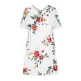 thumbnail image 4 of Vestido de Verano Casual, Vestido de Cuello en V sin Mangas Impreso Suelto Hecho de Poliéster Cómodo para el Uso Diario de Verano de Primavera, Vestido de Verano de Mujer, 4 of 4