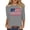 #144-Gray, variant on Craaazy Women's 1976 Casual Letter Printed 50th Birthday 3/4 Sleeve T-shirts Gifts