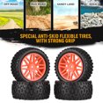 thumbnail image 2 of Labymos 4 PCS 85mm Wheel Rim and Rubber Tire for 1:10 Scale RC Car DIY, 2 of 8