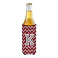 thumbnail image 2 of Carolines Treasures CJ1043-KMUK Letter K Chevron Crimson and Grey   Ultra Beverage Insulators for slim cans  Slim Can, 2 of 2