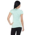 thumbnail image 3 of Women's & Juniors Plain Basic Scoop Neck T-Shirt Slim Top, 3 of 3