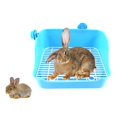 thumbnail image 2 of Rabbit Toilet Box Tray Small Pet Potty Trainer Guinea Litter Box for Pig Poop Tray Blue, 2 of 9