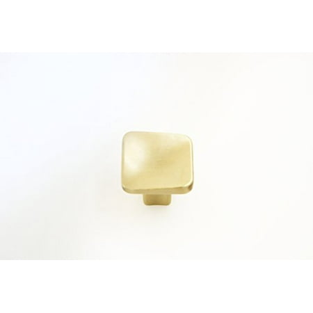 Square Section Bow - Hamilton Bowes Satin Brass Cabinet Hardware Square 1.2
