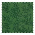thumbnail image 4 of TWOPAGES 42 X 102 Inches Long Linen Blend Leaves Print 1 Panel Curtain Light Fitlering Pinch Pleat Drape for Bedroom, Moss, 4 of 6
