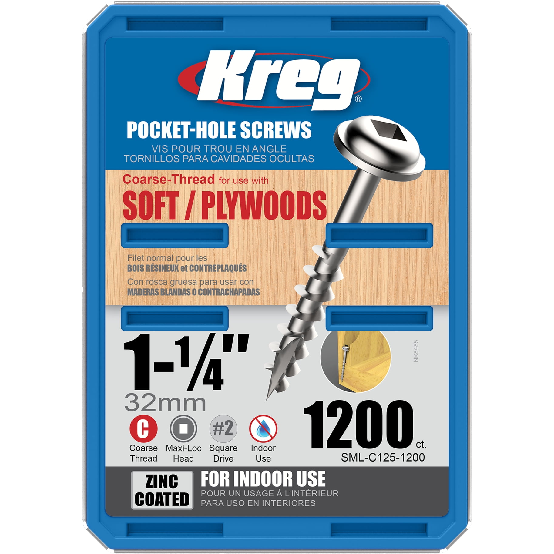 40-Pack The Hillman Group 45638 8 x 1-Inch Pocket Hole Screw 40-Pack The Hillman Group 45638 8 x 1-Inch Pocket Hole Screw