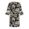 thumbnail image 4 of Pisexur Robe à Manches Courtes Col en V Women Robes d'Été Décontractées Manches 3/4 Tunique de Fête Décontractée Col en V Imprimé Dentelle Col en V Robe Midi Women Robe, 4 of 5