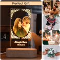 thumbnail image 5 of Personalized Picture Frame, Acrylic Plaque LED Night Light, Custom Photo Gifts for Women Men Best Friend Picture Frame, 5 of 5