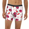 thumbnail image 2 of Men'S Boxer Briefs, Chili Pepper Onion Print Soft And Breathable Mens Underwear Boxer Briefs With Widen Waist, 2 of 2