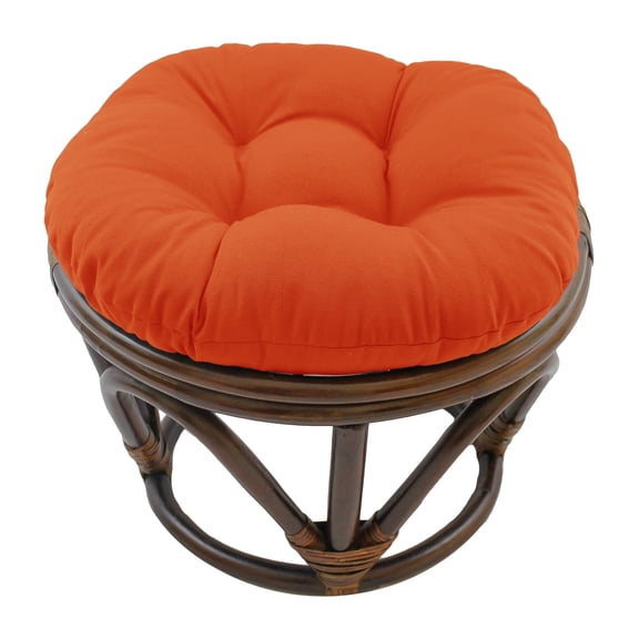 Blazing Needles 18-inch Footstool Cushion Small