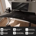 thumbnail image 2 of Arena Gaming Desk - Gunmetal, 2 of 6