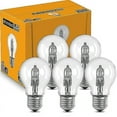thumbnail image 3 of 4pcs A55 halogen energy-saving lamp old-fashioned bulb halogen tungsten eye protection heating breeding lamp full spectrum dimmable E27 screw, 3 of 5