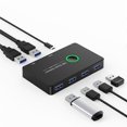thumbnail image 4 of USB KVM Switch USB 3.0 KVM USB Switcher for Keyboard Mouse Printer Mi Box 2Pc Port Sharing 4Pcs Devi, 4 of 5