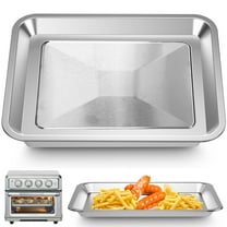 Air Fryer Tray Replacement for Cuisinart TOA-28 Toaster Air Fryer Convection Oven, 10.7*9.8'' Non-stick Mesh Air Fryer Stainless Steel Basket Wire Rack Accessories Parts, Dishwasher Safe