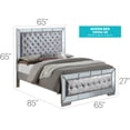 thumbnail image 4 of Glory Furniture Hollywood Hills G8105A-QB Queen Bed , Silver Champagne, 4 of 7
