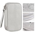 thumbnail image 3 of Electronics Organizer Travel Case Portable Double Layers, Hard Drive, Zipper Wallet Carrying Bag, 3 of 5