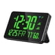 thumbnail image 2 of Reloj digital LED de pared con alarma de alta temperatura para días laborables, reloj de escritorio eléctrico Verde, 2 of 9
