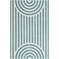 thumbnail image 2 of Unique Loom Whimsy Kids Collection Area Rug - Lines (4' 1" x 6' 1" Rectangle Sky blue/Ivory), 2 of 9