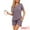Purple, variant on DARING DIVA Women's 2 Pcs Ribbed Knit Lounge Outfits Casual Pajama Sets Blue XS