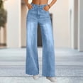 thumbnail image 6 of Miqool Women's Jeans High Waisted Stretchy Jeans Trendy Loose Wide Leg Casual Denim Pants with Pockets, 6 of 8