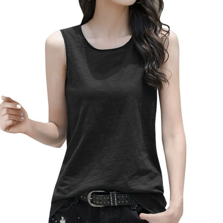 

Pianpianzi Bohemian Top Camisole Tops with Shelf Bra Too Women Women Casual Daily Shirts O Neck Sleeveless T Shirt Tee Vest Tunic Slim Blouse