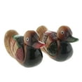 thumbnail image 2 of 2pack Vintage Painted Hand Carved Cute Ducks Miniature Wooden Decoration Figurine Decor Wedding gift for garden Ornament Mandarin Duck, 2 of 9
