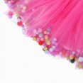 thumbnail image 4 of Kaprioy Toddler Girl Tutu Skirt Colorful Pom Poms Skirts Elastic Waist Birthday Tutu Outfit Princess Ballet Dancing Dress, 4 of 6