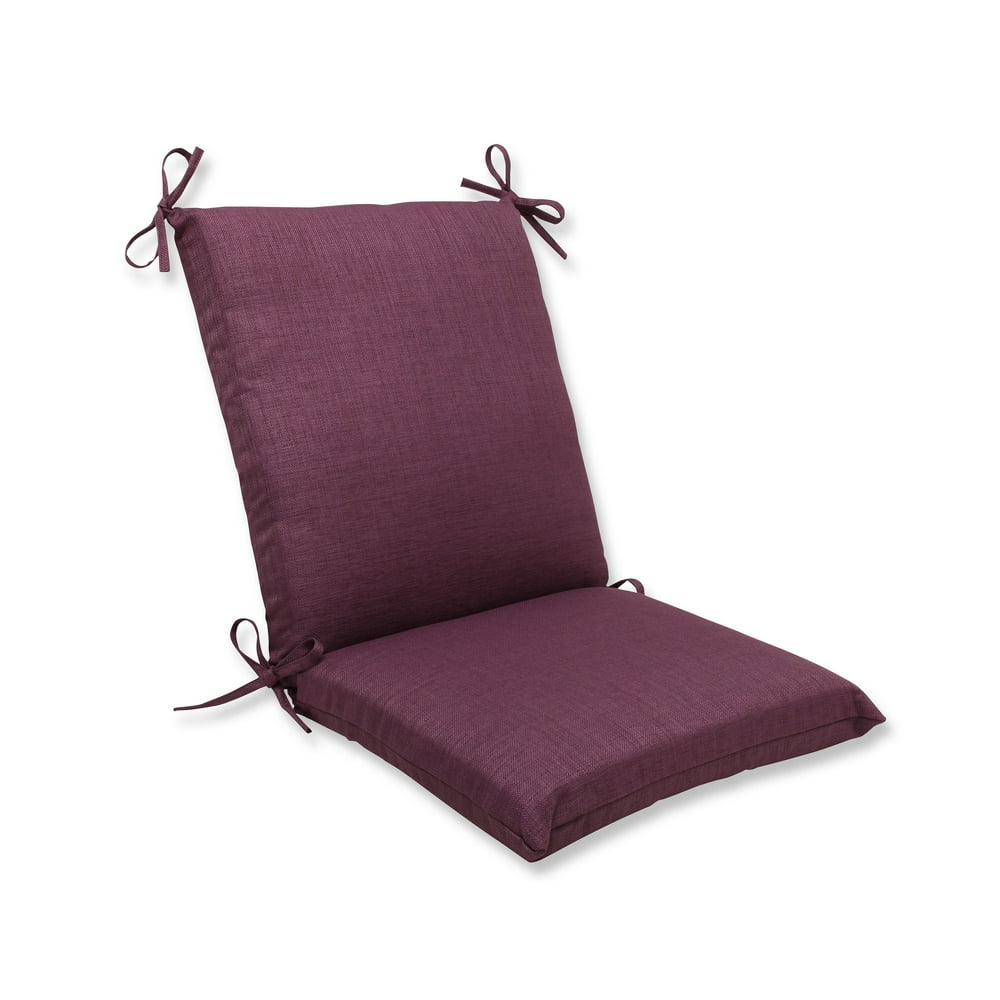 36.5" Purple UV/Fade Resistant Outdoor Patio Chair Cushion with Ties