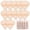 Nude, variant on 12 Pcs Cotton Powder Puff Face,Triangle super soft for Both dry and wet Makeup Setting/Concealer/Loose and Body Powder/Foundation/Blush Makeup Sponge Set (White)