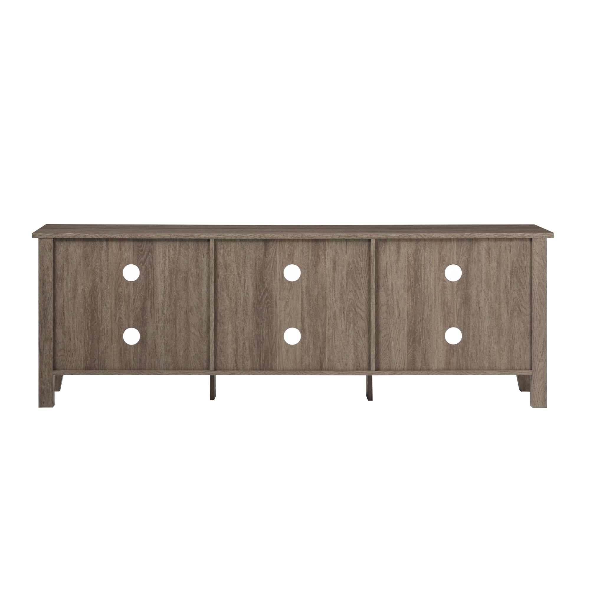 Woven Paths Open Storage TV Stand for TVs up to 80", Driftwood