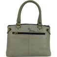 thumbnail image 2 of Anna by Anuschka Hand Painted Women’s Genuine Leather Small Satchel - Top Zip, Front pocket with Magnetic Button, Default Rope Handle and Detachable Adjustable Handle, 2 of 6