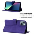 thumbnail image 7 of Nalacover For iPhone 13 6.1 inch Card Slot Case,Shockproof Premium PU Leather Magnetic Clasp Flip Stand Wallet for Women Men Cover with Removable Adjustable Crossbody Shoulder Strap,Purple, 7 of 7