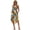 70S 80S Rainbow Swirl Wavy Abstract Hippie Flower, variant on FUIALDOLG Yellow Lemon Women's Sleeveless Beach Dress Trendy Pleated Sundress Round Neck Asymmetric Dresses Christmas Dresses for Xmas Party New Year,S