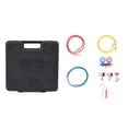 thumbnail image 2 of Jauge de Climatiseur à 3 Voies, Ensemble de Jauge de Collecteur de Climatiseur à Coupleurs Réglables Professionnel, Identification Facile, Robuste pour Réfrigérants R134A R22 R12 R502, 2 of 8