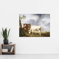 thumbnail image 2 of Kobell Oxen In The Meadow Animal Painting Extra Large XL Wall Art Poster Print, 2 of 3