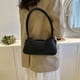 thumbnail image 4 of Bolso bandolera de hombro con textura de moda informal de PU de color sólido nuevo para debajo del brazo negro, 4 of 5