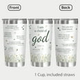thumbnail image 2 of Christian Gifts for Women - Stainless Steel I Am a Child of God Tumbler Cup 20oz - Christian Faith Jesus God Bible Verse Religious Gifts Christian Tumbler, 2 of 6