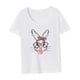 thumbnail image 4 of Camiseta de mujer jinwen ropa de Pascua tops de verano M, 4 of 7