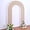 Nude Beige, variant on SAZYY 7ft Nude Spandex Fitted Open Arch Backdrop Cover – Double-Sided U-Shaped Wedding Arch Slipcover for Effortless Ceremony Decor, Bridal Showers, and Event Styling,Covers Pink