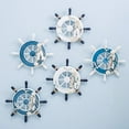 thumbnail image 3 of Rudder Wall Decoration With Seagull Seashell Fishing Net Anchor Starfish, 3 of 3