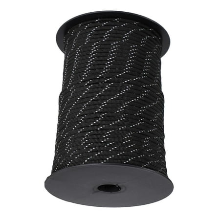 

Reflective 550 Parachute Cord Rope Guyline for Survival Black