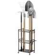thumbnail image 2 of Wliqien Garden Tool Organizer, 35-Slot Steel Rolling Rack with Wheels, Adjustable Feet Yard Tool Rack for Shovels, Rakes, Brooms and Cleaning Equipment, Efficient Tool Organization System, 2 of 7