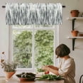 thumbnail image 6 of Sage Green Grey Vintage Rod Pocket Curtain Valance, Retro Abstract Art Farmhouse Window Valance for Living Room, Bedroom, Kitchen 60"W x 18"L, 6 of 9