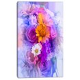 thumbnail image 2 of Rose Daisy and Gerbera Flowers - Large Floral Canvas Artwork, 2 of 4