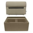 thumbnail image 5 of Wise 8WD95-1B-207 DLX Series 28" Pontoon Bench Seat - Base Only - Neutral, 5 of 5